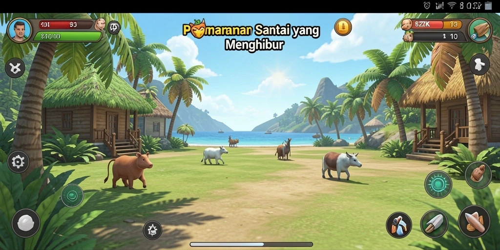 Screenshot gameplay 8ZK yang penuh warna dan menghibur.