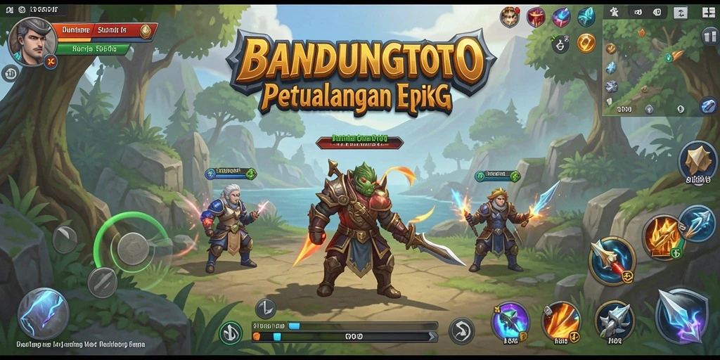 Tampilan menarik dari gameplay RPG di BANDUNGTOTO.