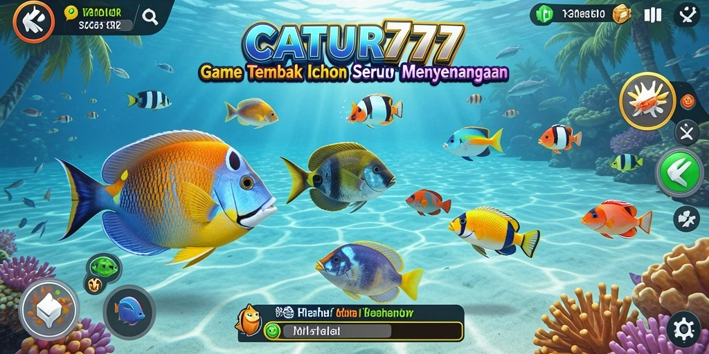 Gameplay seru CATUR777 dengan aksi Tembak Ikan yang menegangkan.