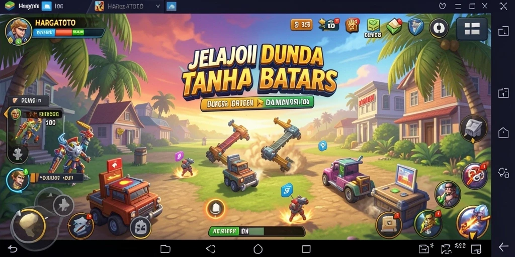 Tampilan visual menarik dari gameplay HARGATOTO di dunia Open World.