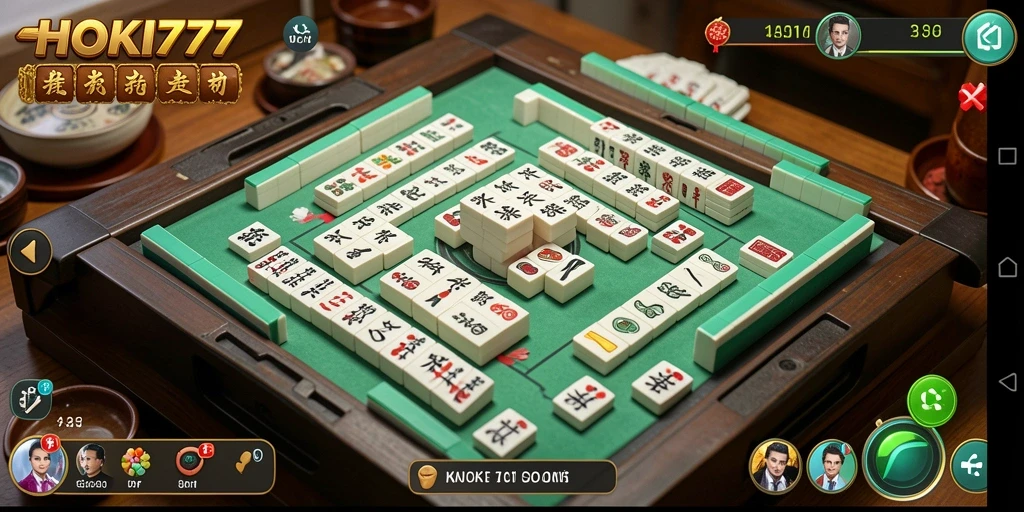 Tampilan menarik dari gameplay Mahjong di HOKI777.