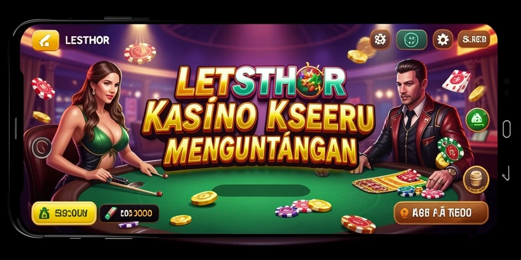 Gameplay Kasino LETSTHOR yang seru dan mendebarkan.