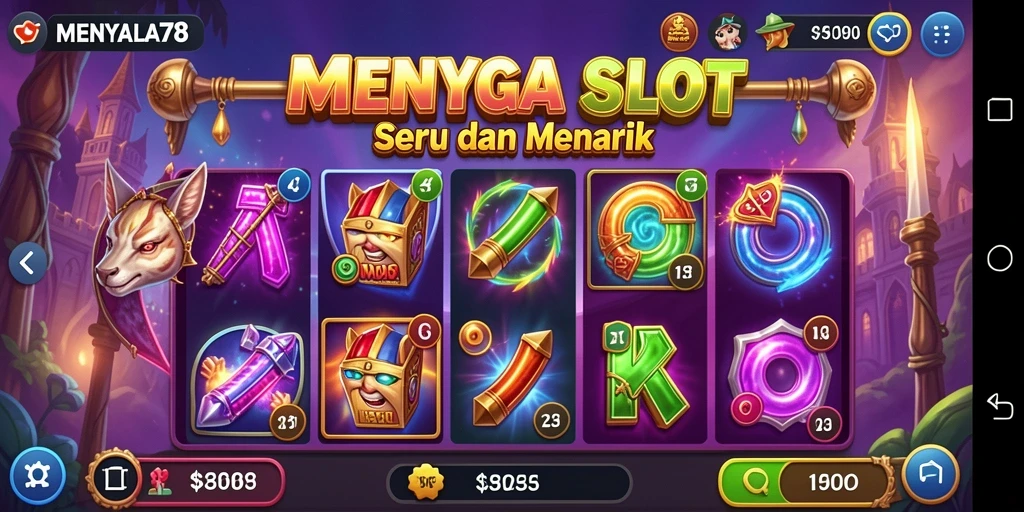 Tampilan gameplay MENYALA78 yang menakjubkan dan menghibur.