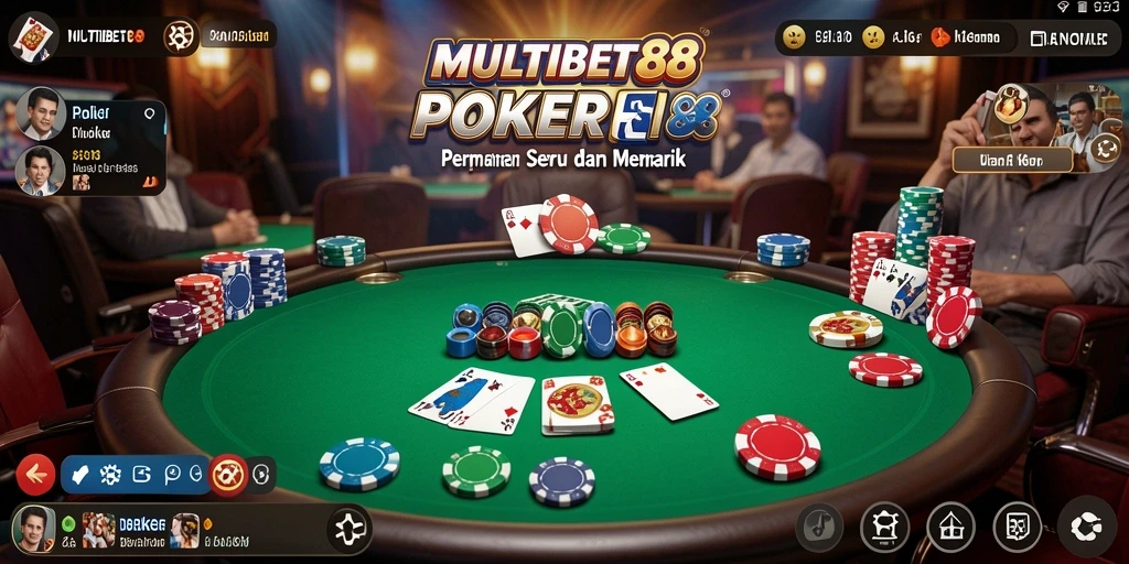 Gameplay seru dan interaktif dari aplikasi Poker MULTIBET88.