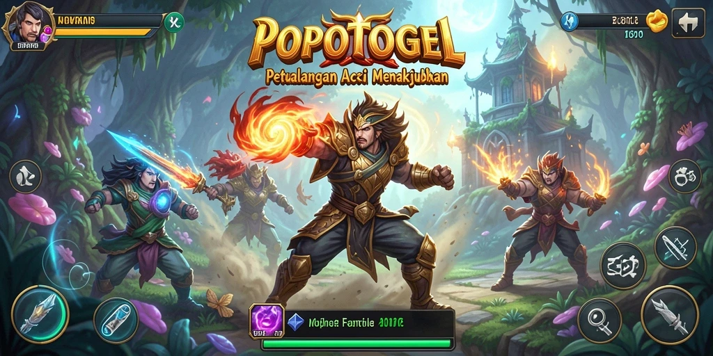 Tampilan menarik dari gameplay seru di POPOTOGEL.