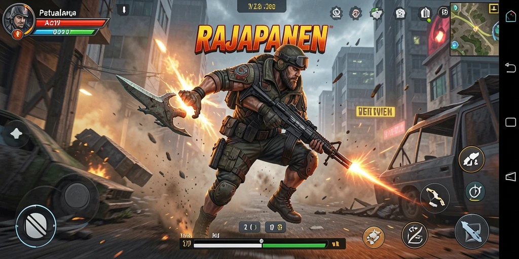 Tangkapan layar gameplay RAJAPANEN yang menunjukkan aksi seru dan mendebarkan.