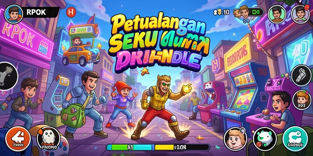 Screenshot RPOK menampilkan aksi gameplay arcade yang mendebarkan.