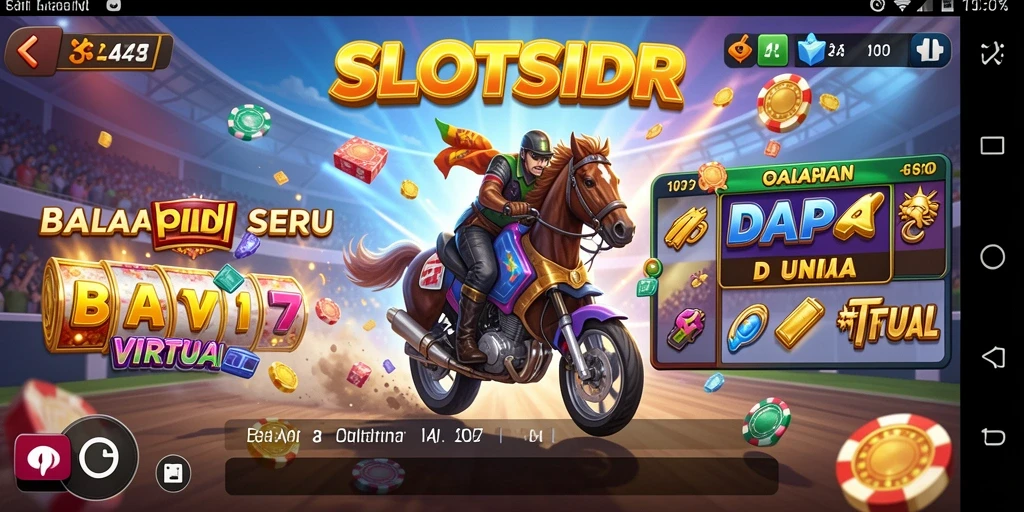 Tampilan gameplay balapan seru dalam SLOTSIDR.