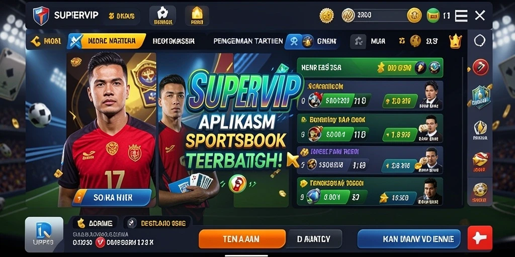 Tampilan gameplay <strong>SUPERVIP</strong> yang menarik dengan berbagai pilihan taruhan.