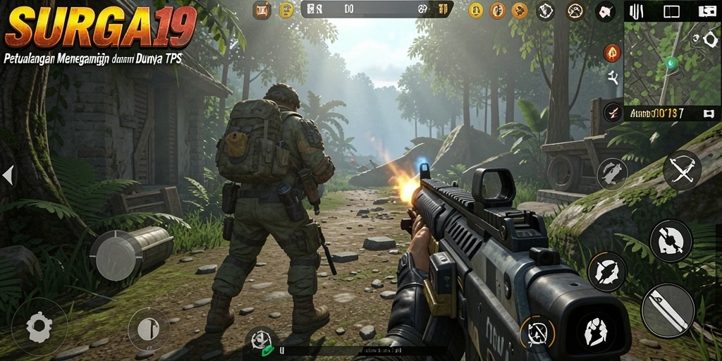 Tampilan gameplay SURGA19 yang mendebarkan dan penuh aksi.